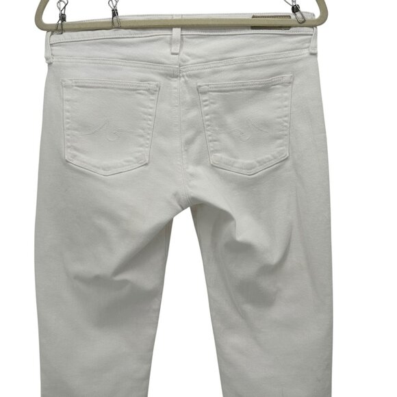 AG Adriano Goldschmied Womens 28 Jeans The Prima Ankle Cigarette White - Picture 5 of 12